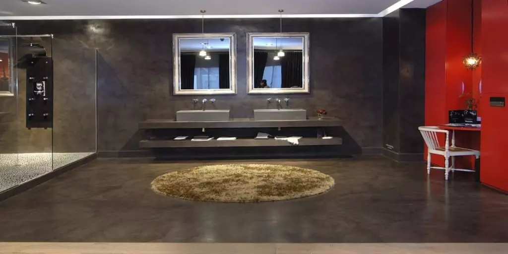 Микроцемент в интерьере