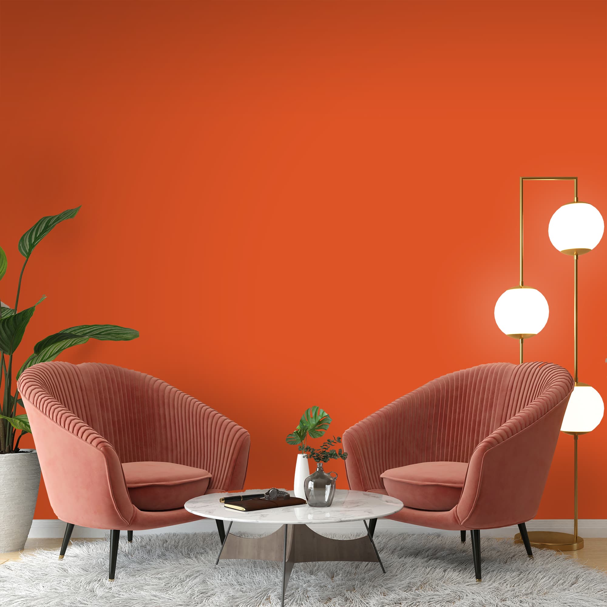 Интерьерная краска 258C LAVA ORANGE